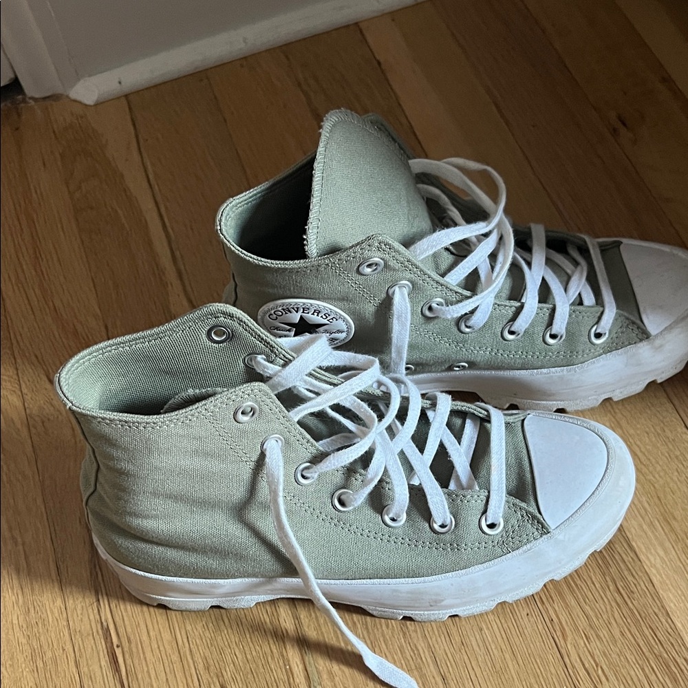 Converse Kids High-Top Sneakers - Light Green